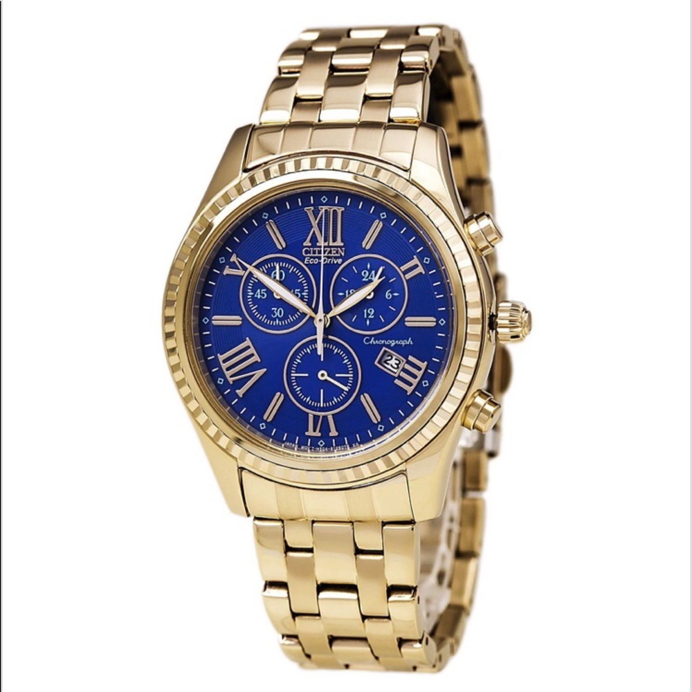 Women’s Citizen Eco Drive Watch Gold & Blue